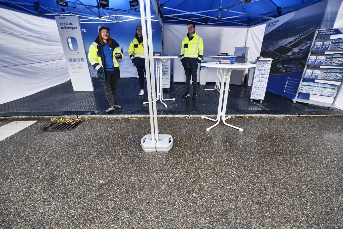 Da wächst kein Kraut mehr: Stand des Flughafens Leinfelden-Echterdingen.