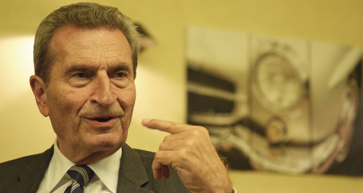 Günter Oettinger hat Stuttgart die ewig teure Bahnhofsbaustelle eingebrockt und redet gerne über sich und die Welt. Fotos: Joachim E. Röttgers