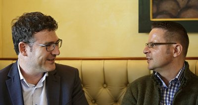 Stefan Kaufmann (links, CDU) mit seinem Partner Rolf Pfander.