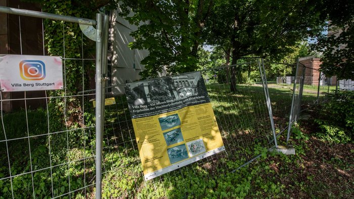 Die Villa Berg, ein Mahnmal mit Strahlkraft-Stabsplan. Foto: Jens Volle