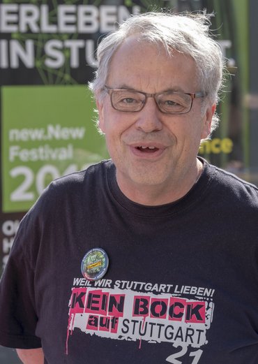 Dieter Reicherter vom Aktionsbündnis gegen S 21.