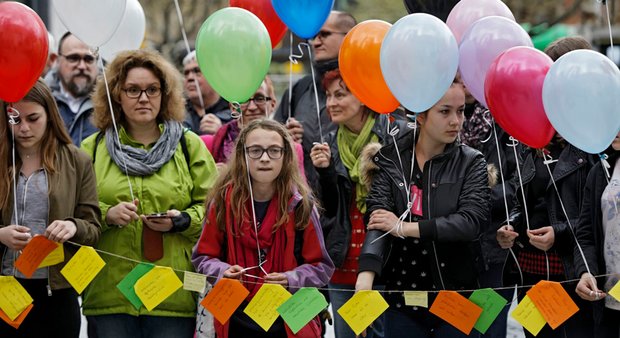 Starker Verein: Die Arbeitsgemeinschaft für Gemeinschaftsschulen protestiert während der Koalitionsverhandlungen gegen Änderungen am Gemeinschaftsschulgesetz.