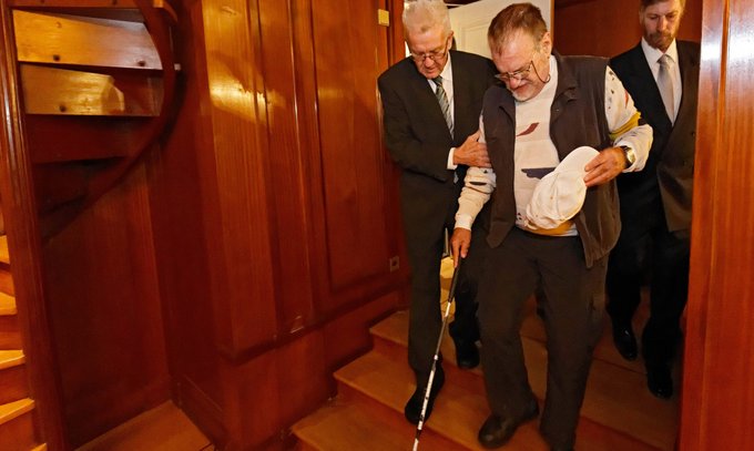 Mit Dietrich Wagner 2015 in der Villa Reitzenstein. Foto: Joachim E. Röttgers