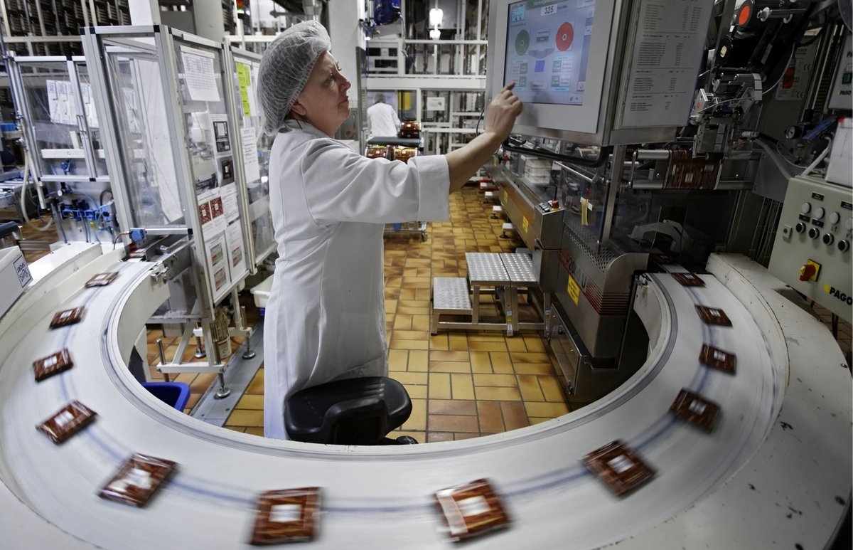 Quadratisch im Kreis herum: Produktion bei Ritter Sport (2012).