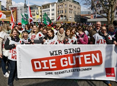 Worum ging es da nochmal? Um den Streik der Erzieherinnen im März 2014. Foto: Joachim E. Röttgers