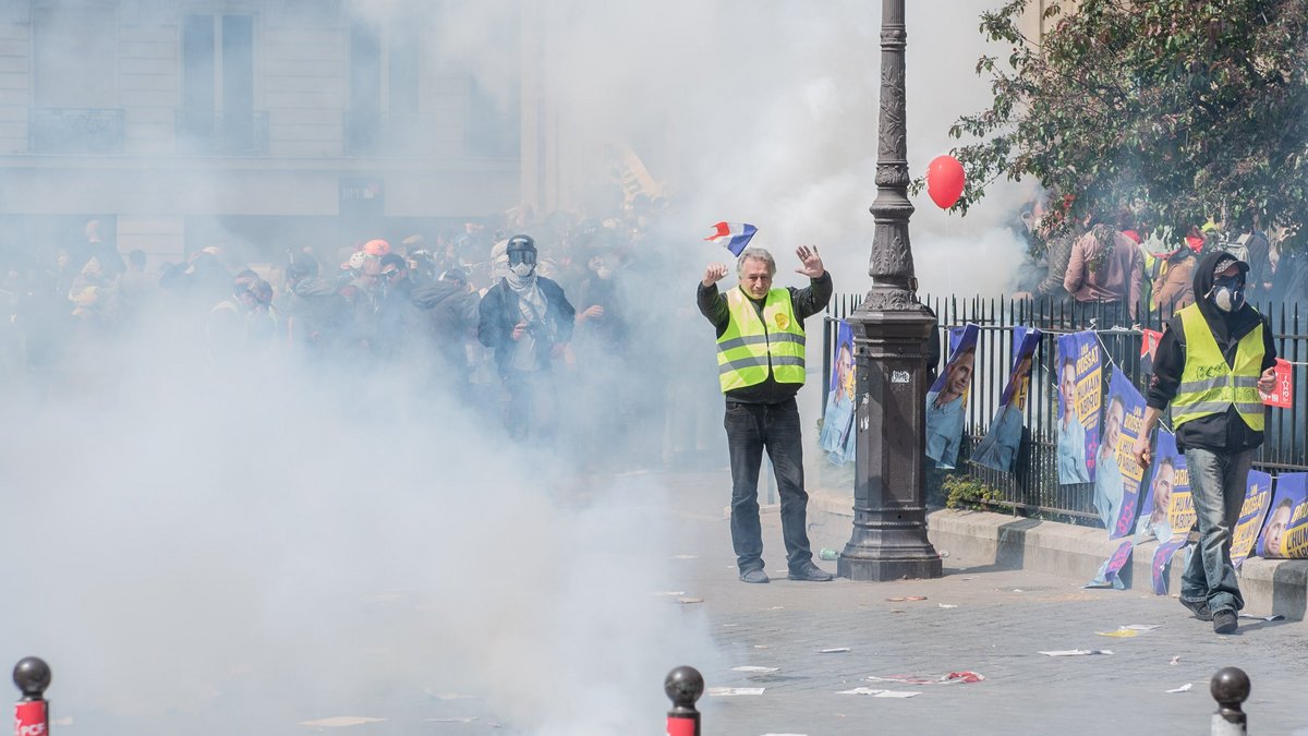 Soziale Bewegungen und Protest. Hier der 1. Mai 2019 in Paris. Foto: Jens Volle