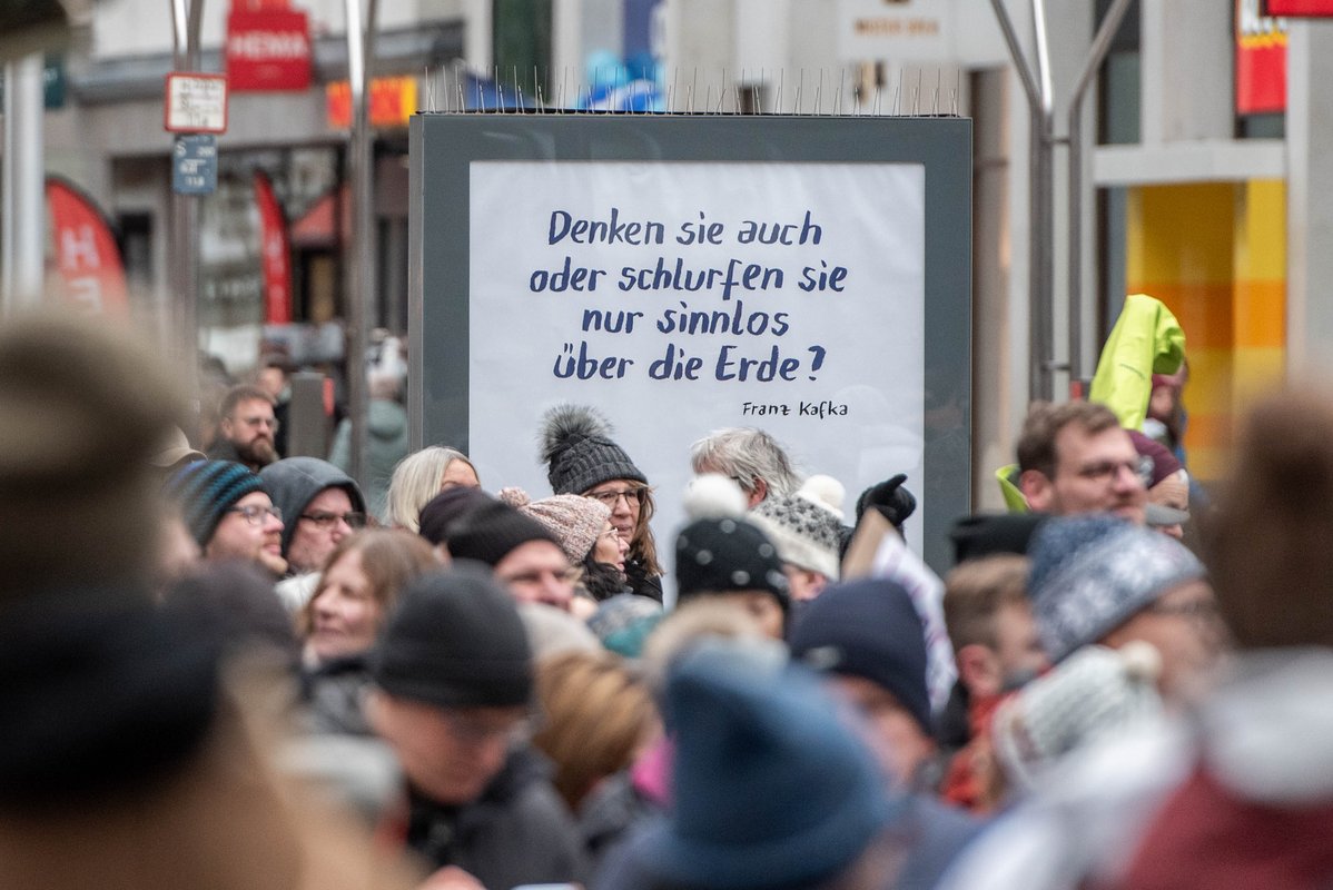 Am 8. Januar eröffnete im Stuttgarter Literaturhaus die Ausstellung "Komplett Kafka". Foto: Jens Volle