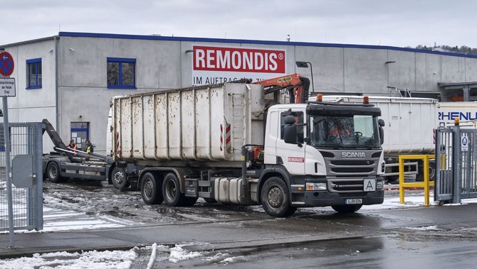 Remondis-Entsorgungsbetrieb am Stuttgarter Hafen.