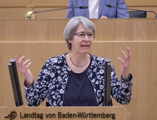 Staatssekretärin Elke Zimmer, Grüne: super Rede und niemand hört zu. Staatssekretärin Elke Zimmer, Grüne: super Rede und niemand hört zu.