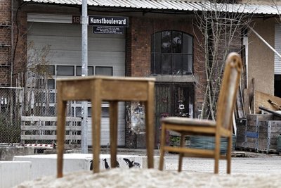 Der Kunstboulevard an den Wagenhallen im Stuttgarter Norden.