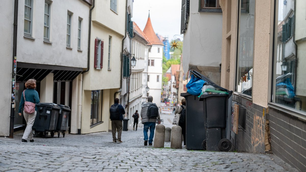 Warten auf die Müllabfuhr. Foto: Jens Volle