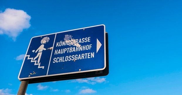 Weniger attraktiv als der Name vermuten lässt: Stuttgarter Königstraße.