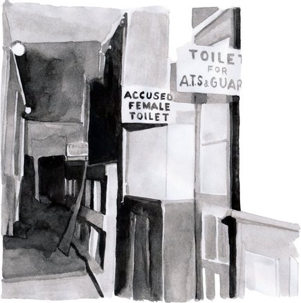 Prozessbilder in Aquarellfarben. Foto: Dominique Hurth