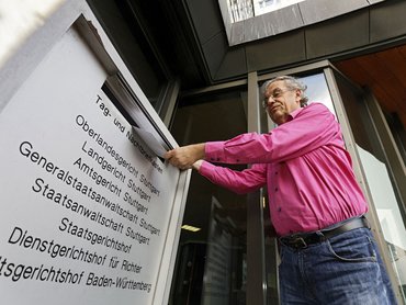 Am 25. 9. 2015 erstattet Reicherter Anzeige gegen unbekannt. Foto: Joachim E. Röttgers