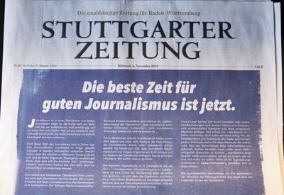 Journalisten sind Dienstleister, steht hier. Oder Schlechtleister? Foto: Joachim E. Röttgers