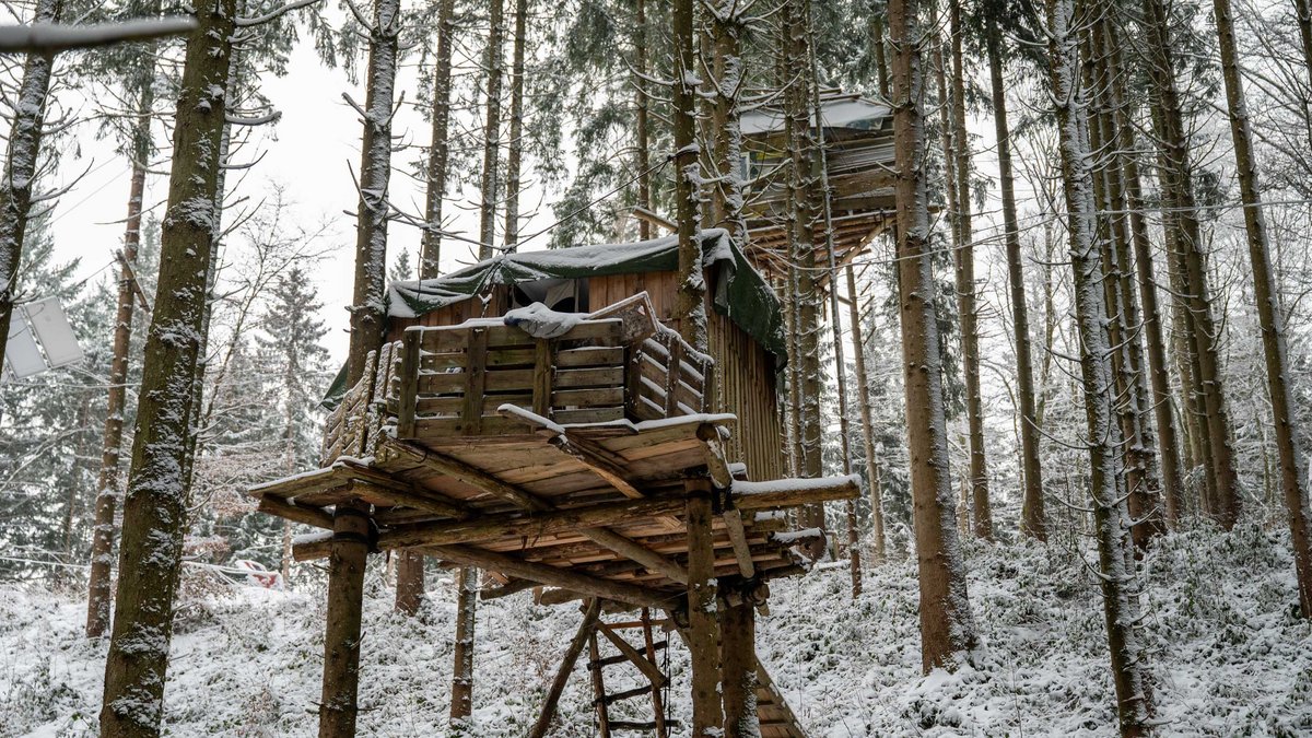 Fast alle Baumhäuser stehen in den Wintermonaten leer.
