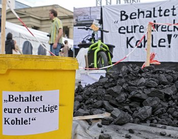 Anti-Kohle-Aktion in Stuttgart im Juni 2016.