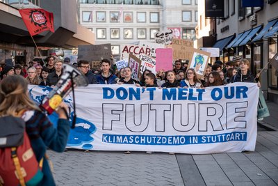 Unter Beschuss: "Fridays for Future"-Demo. Foto: Jens Volle