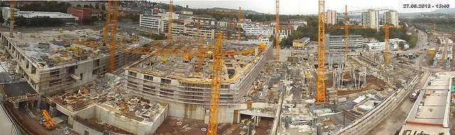 Großbaustelle Milaneo: Die Strabag entwickelt, Tochter Züblin baut. Screenshot: milaneo.com