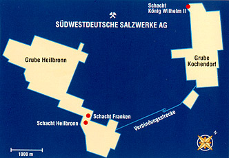 Stollensystem der Bergwerke Heilbronn und Kochendorf. Foto: SSW AG