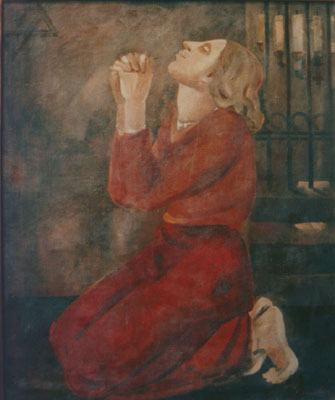 Hermann Sohn: Kristallnacht, 1938, Öl/Leinwand. Privatbesitz