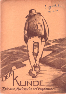 Plattform für Austausch, Tipps und Weltschmerz. Titelblatt der Landstreicherzeitung "Der Kunde".