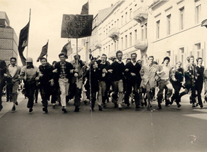Studentenprotest in Heidelberg 1968. Foto: www.heidelberg68.de