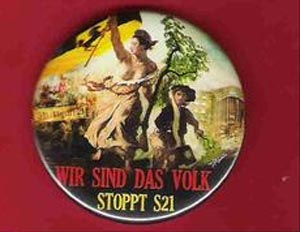 Anti-Stuttgart-21-Button. Foto: taz.de