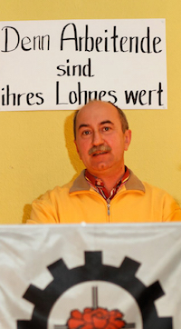 Walter Wedl spricht auf dem Neujahrsempfang 2007. Foto: Joachim E. Röttgers