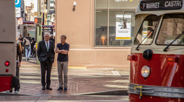 Die vielleicht bekanntesten Schwaben der Welt in San Francisco, leider ohne Blumen im Haar. Foto: Jana Höffner