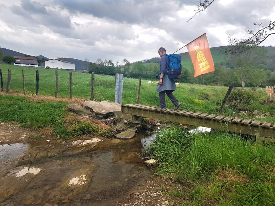 Andreas Mayer-Brennenstuhl wandert in Ostabat-Asme im Südwesten Frankreichs. Fotos: privat