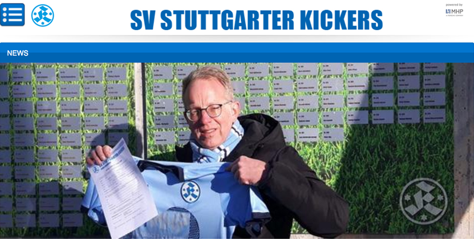 Steffen Ernle für die Kickers. Screenshot www.stuttgarter-kickers.de